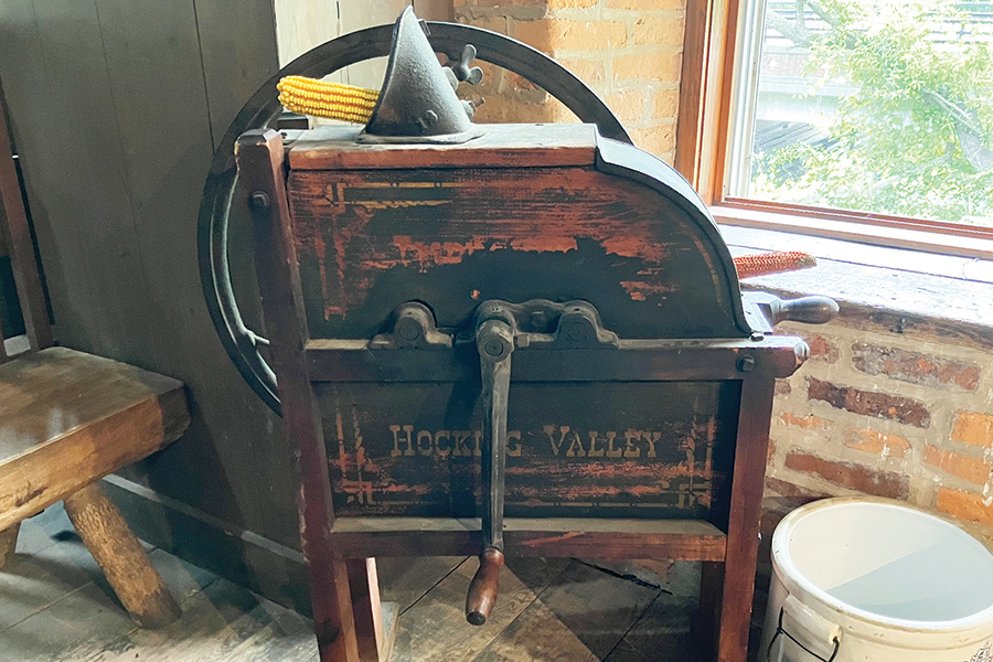 corn sheller at Graue Mill and Museum